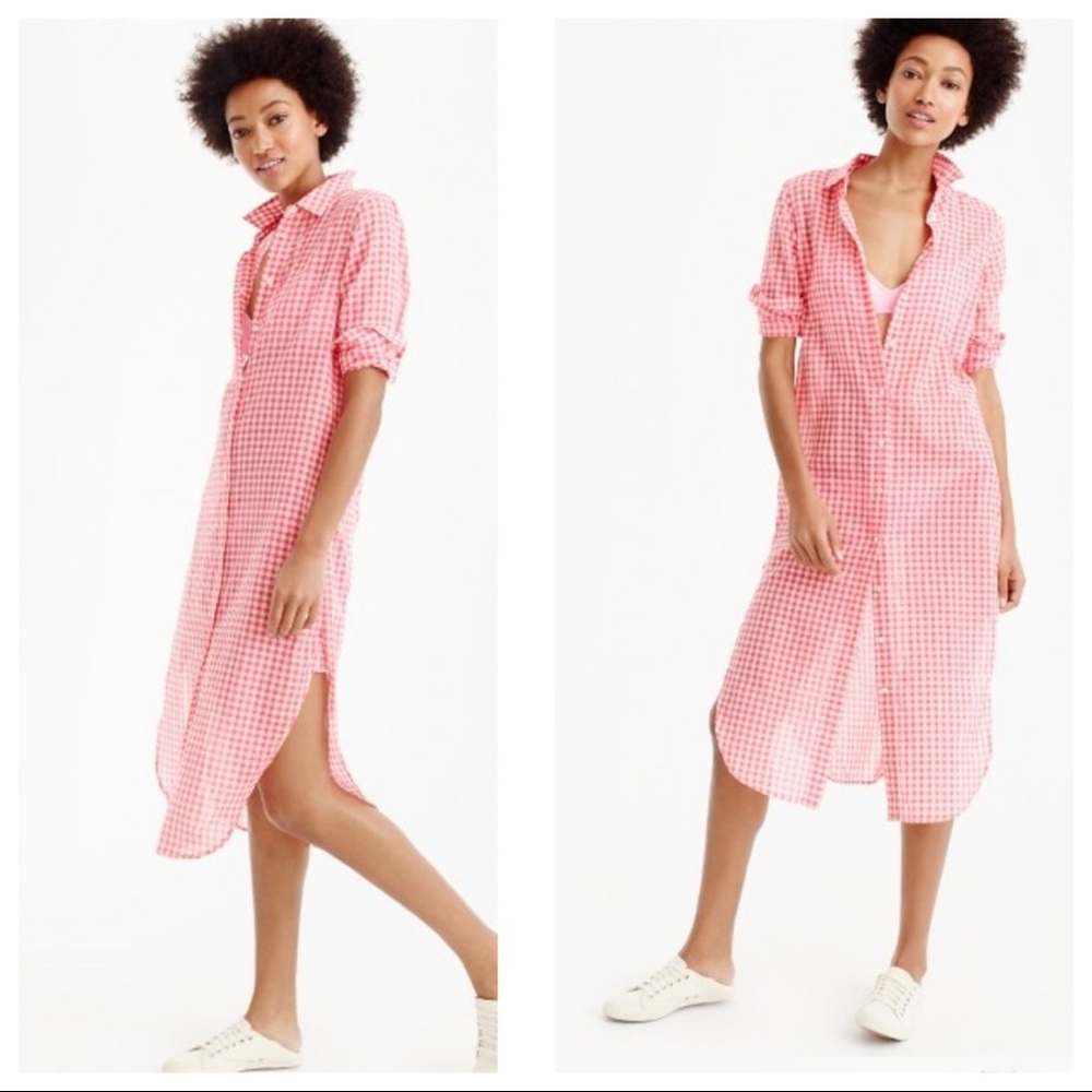 J Crew gingham tunic - dress